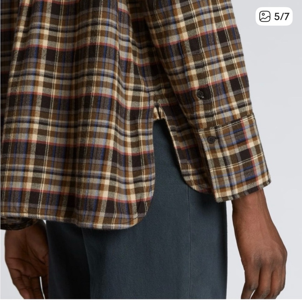 NWT Everlane Plaid Flannel - Picture 3 of 12